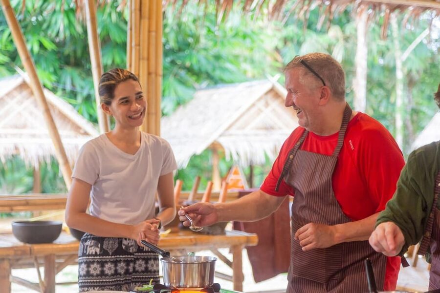 3 hours Khao Lak Cooking Class and Market Visit - Fruit carving or coconut milk preparation