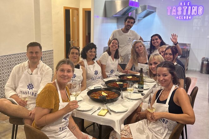 Alicante Paella Cooking Class, Tapas, Drinks and Marketplace - Preparing Alicante-style paella by hand