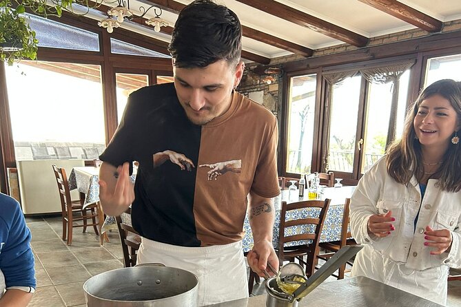 Amalfi Coast Cooking Class: Make Pasta, Mozzarella & Tiramisu - Pasta by hand, then lunch at the farmhouse table