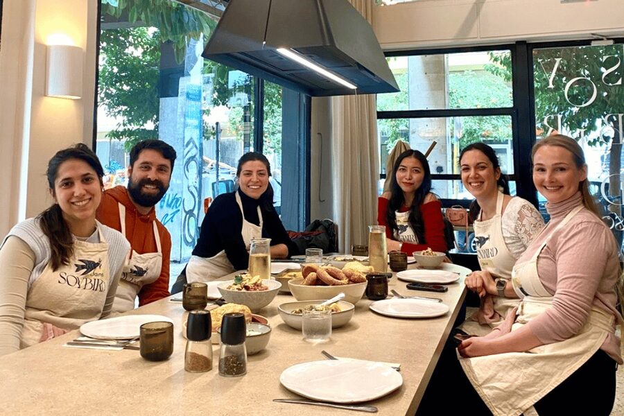 Athens: Greek Cooking Class with Meal and Drinks - Arriving at Soybird Studio