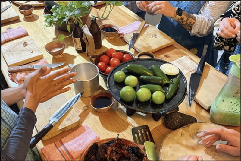 Authentic Mexican Salsas Workshop - Cooking with Oscar and Messli