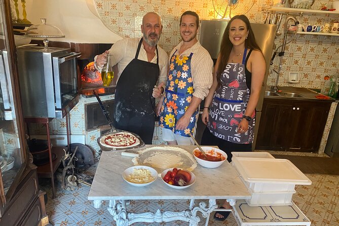 Authentic Pasta & Pizza Cooking Class with Sorrento Coast Pickup - Rolling pasta for Caprese ravioli
