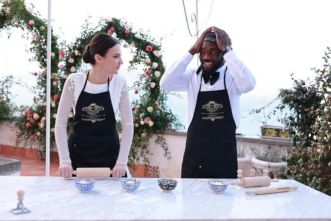 Authentic Pasta & Pizza Cooking Class with Sorrento Coast Pickup - The historic villa and Gulf view