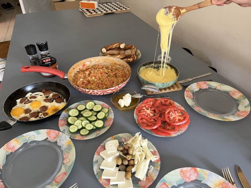 Authentic Turkish Breakfast Cooking at Home with Locals - Sitting down to the full Turkish breakfast table