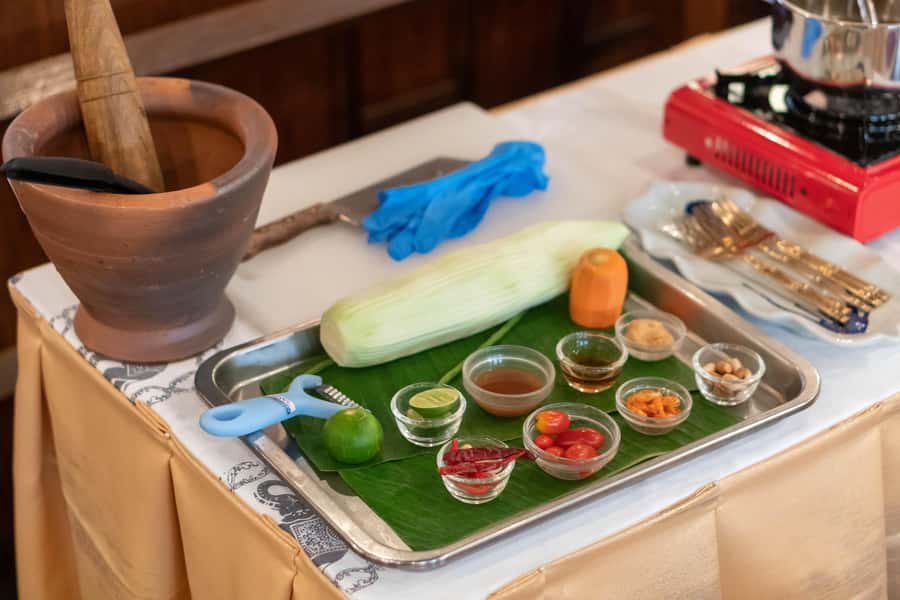 Bangkok: Blue Elephant Thai Cooking Class - Eating in the century-old dining room