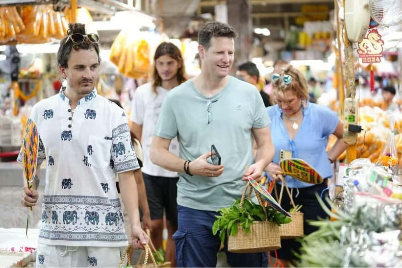 Bangkok: White Lotus Thai Cooking Class with Market Tour - Starting among Bangkok’s produce and flowers