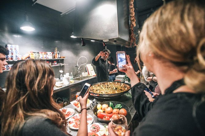 Barcelona Interactive Spanish Cooking Experience - From La Boqueria to the cooking table
