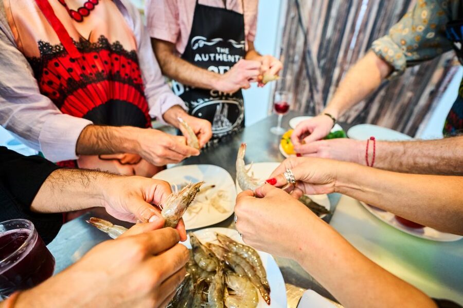 Barcelona: Paella Cooking Class with Market Visit and More - Seasonal tapas and the first taste of the meal