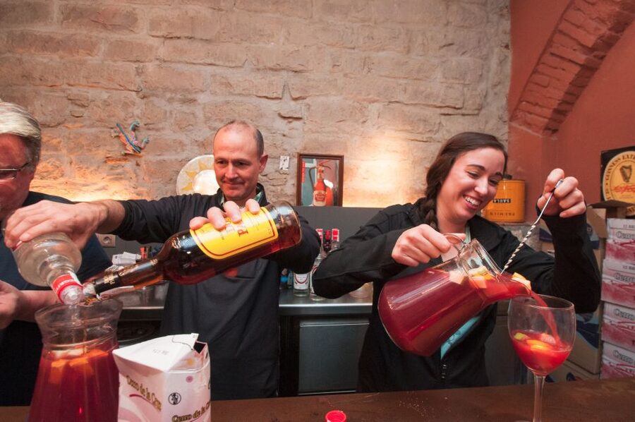 Barcelona: Paella Cooking Experience & Boqueria Market Tour - Eating the finished paella