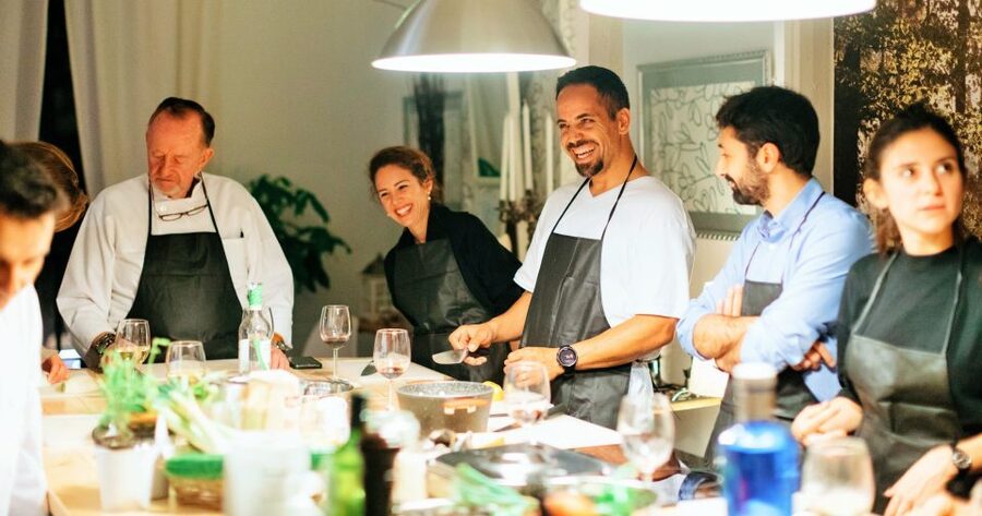 Barcelona: Paella Cooking Workshop and Market Tour - Cooking a full Spanish menu