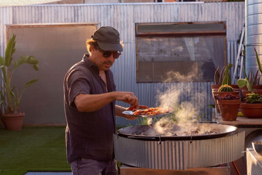 Barcelona: Rooftop Paella Cooking Class with Sangria - Eating Paella on the Rooftop