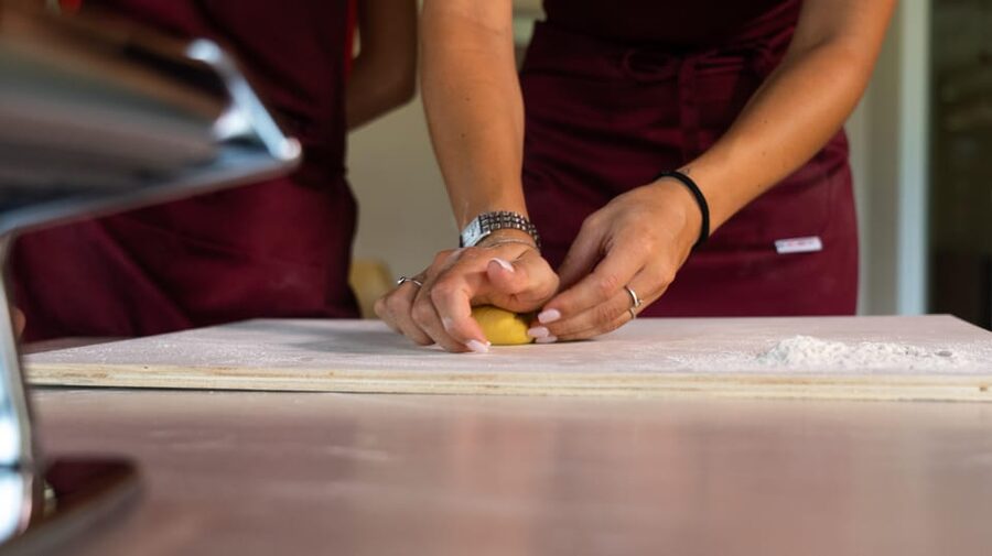 Bardolino: Garda Lake Pasta Cooking Class at Agritourism - Eating the pasta you made