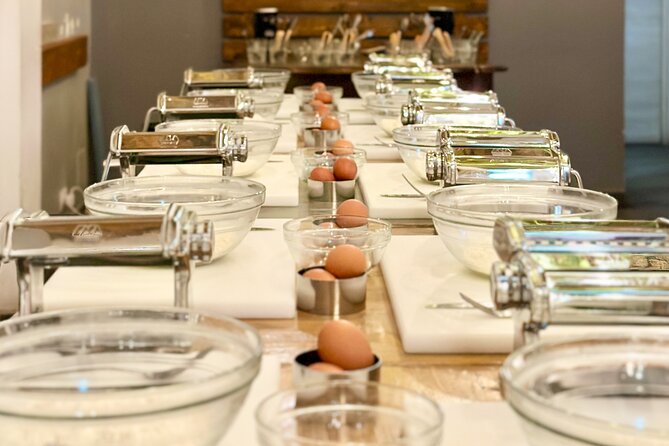 Bari: Pasta and Tiramisu Cooking Class with Wine - Sitting down to eat your own work