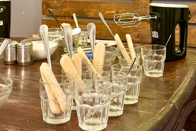 Bari: Pasta and Tiramisu Cooking Class with Wine - Tiramisu first, with a glass of Prosecco