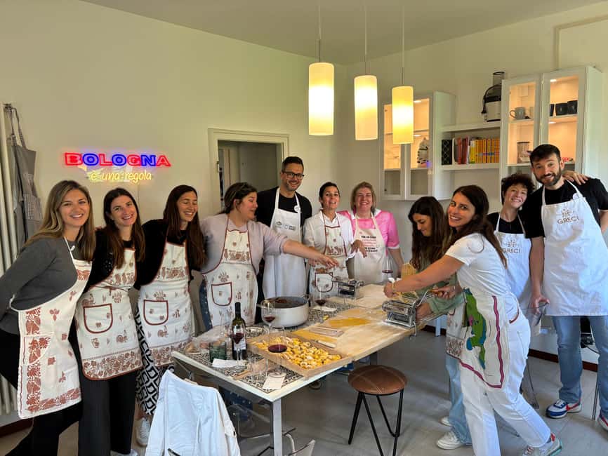 Bologna: In-Home Italian Pasta Making Workshop with Wine - From one egg to handmade tortelloni and tagliatelle