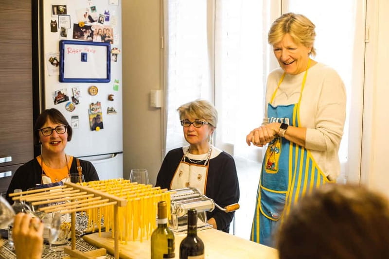 Bologna: In-Home Italian Pasta Making Workshop with Wine - Wine tasting with Sangiovese, Chianti, and Chardonnay