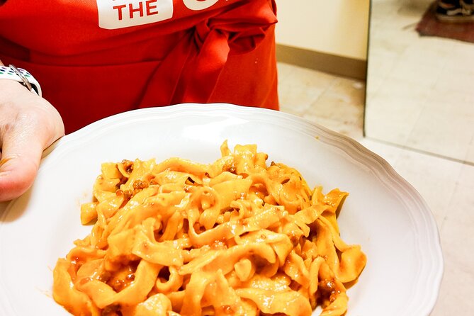 Bologna Local Pasta Cooking Class, Ragu, Spritz, Wine & Gelato - Homemade ragù, with one important limitation