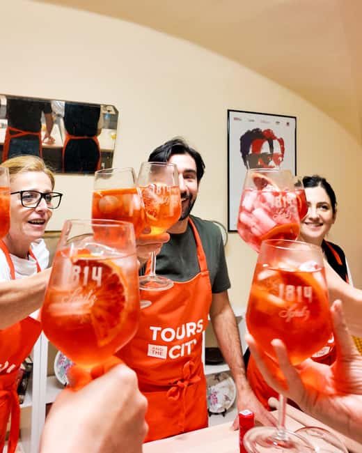 Bologna: Pasta Cooking Class, Ragu, Spritz, Wine & Gelato - Coffee, amaro, and gelato with a local twist