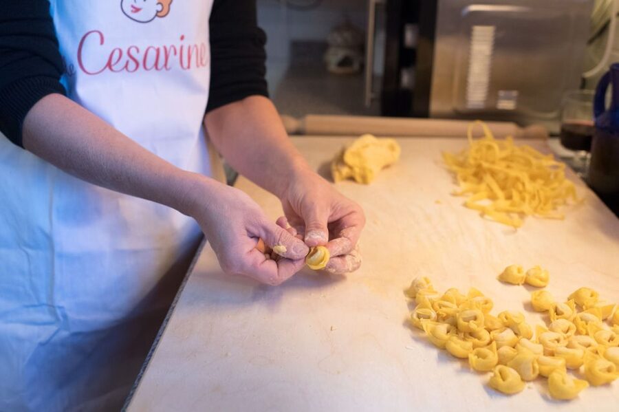 Bologna: Pasta & Tiramisu Cooking Class at a Local's Home - Sitting down to eat your own work