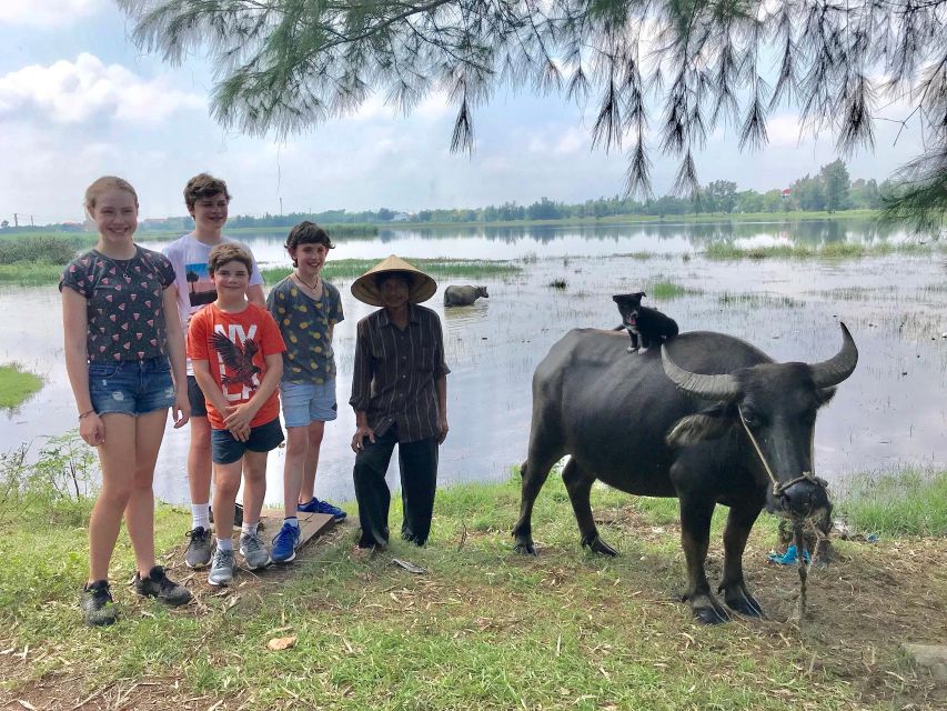 Buffalo Riding, Basket Boat and Cooking Class: Hoian/Da Nang - Through Cam Thanh’s coconut channels by basket boat