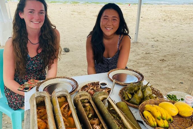 Cebu Traditional Bamboo Cooking - Cooking Filipino food inside bamboo at Hadsan Cove