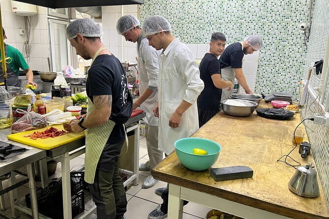 Central Asian Lagman Cooking Master Class - Cutting vegetables and building the meal