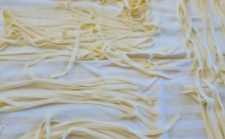 Chianti: Homemade Pasta Making Class and Lunch - Tuscan starters before the pasta is served