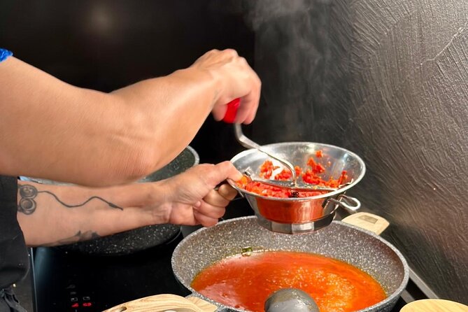 Cooking Class in a former Artist Monastery in the Heart of Monopoli - Tomato sauce, Apulian olive oil, or sage-butter ravioli