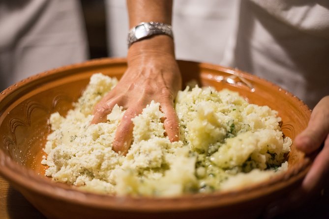 Cooking Class in a Secret Courtyard - Culurgiones (Sardinian Pasta) - Making culurgiones in a Sardinian home