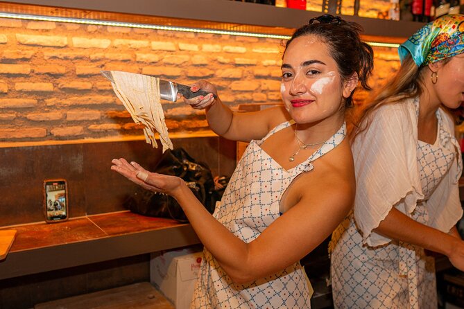 Cooking Class: Pasta & Tiramisu with a Private Italian Chef - Turning flour into Roman pasta