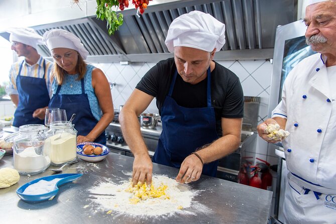 Cooking class: Pasta & Tiramisù with lunch in Amalfi Coast! - Sitting down to eat what you prepared