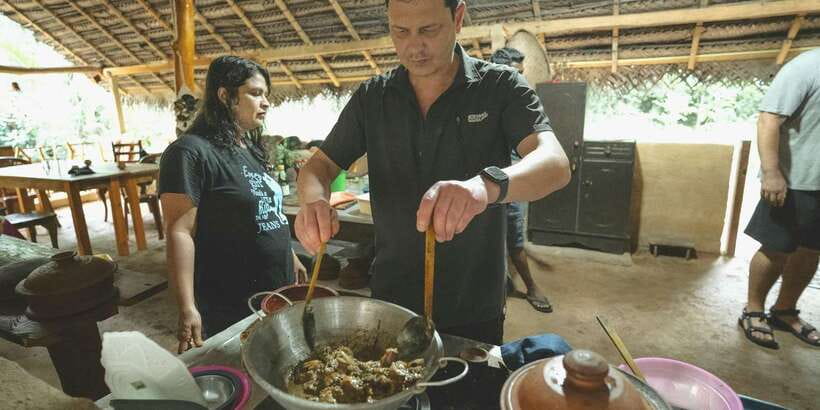 Cooking Class: Sajee’s Place Cooking Class sigiriya - Preparing rice, dhal, and the main curries