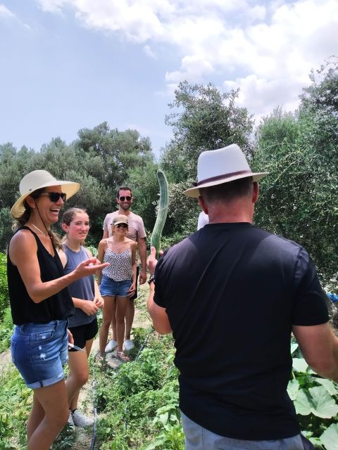 Cooking Lesson in Heraclion by Baxes - Walking the orchard and meeting the goats