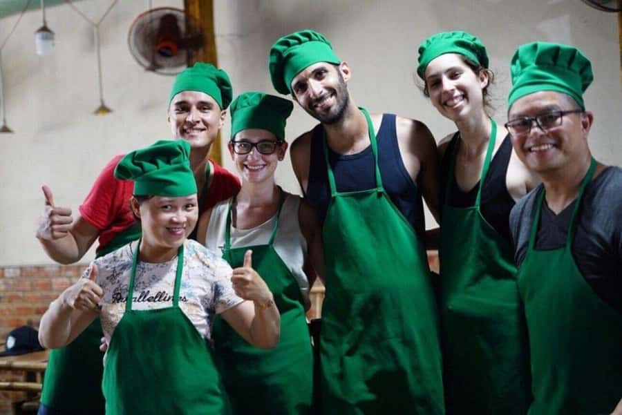 Da Nang: Cooking Pho & Vietnamese Dishes With Local Chef - Making Vietnamese spring rolls by hand
