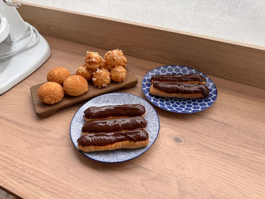 Eclair Baking Class with A Pastry Chef - Preparing fillings from chocolate ganache to pastry cream