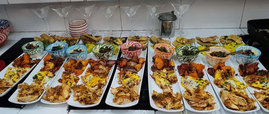 Edgy 8 Dish Private, Fusion Cooking Class, Menu Plan, Market - Moroccan flavors with room to go off piste
