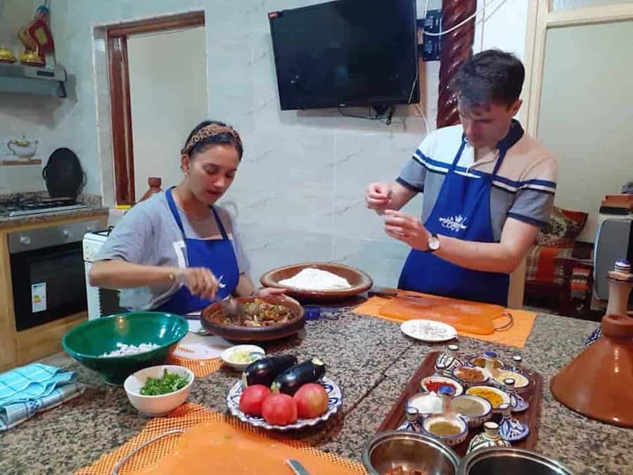 Essaouira: Traditional Family Style Moroccan Cooking Class - From local shopping to Khadija’s family kitchen