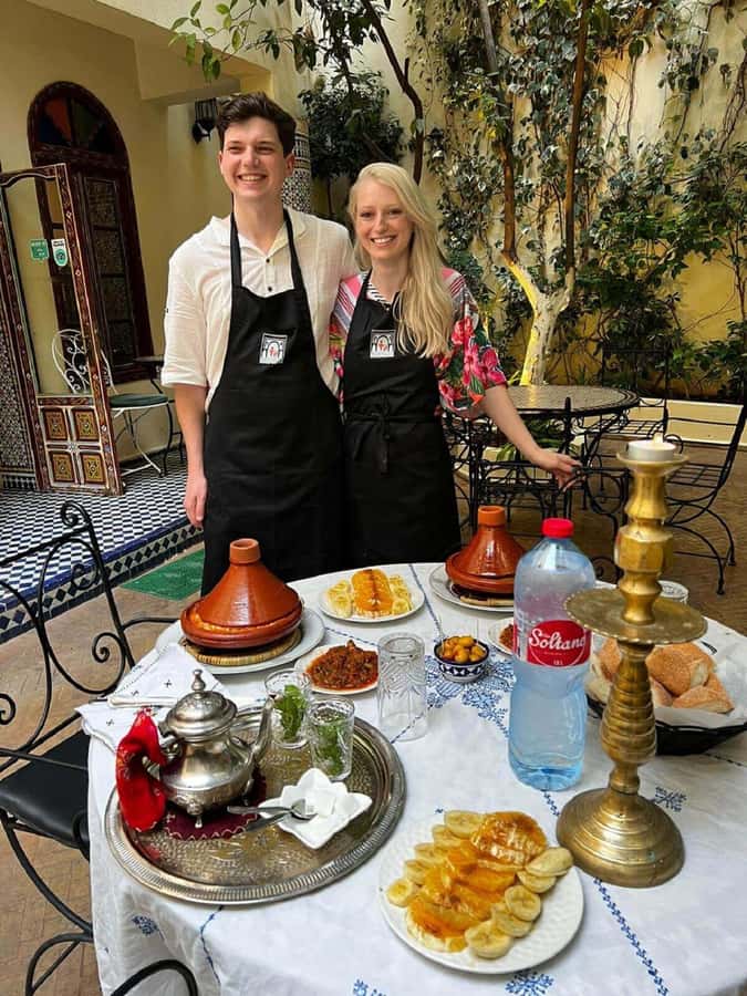 Fes: Authentic Cooking Class and Old Medina Visit - From Hotel Batha into the Old Medina market