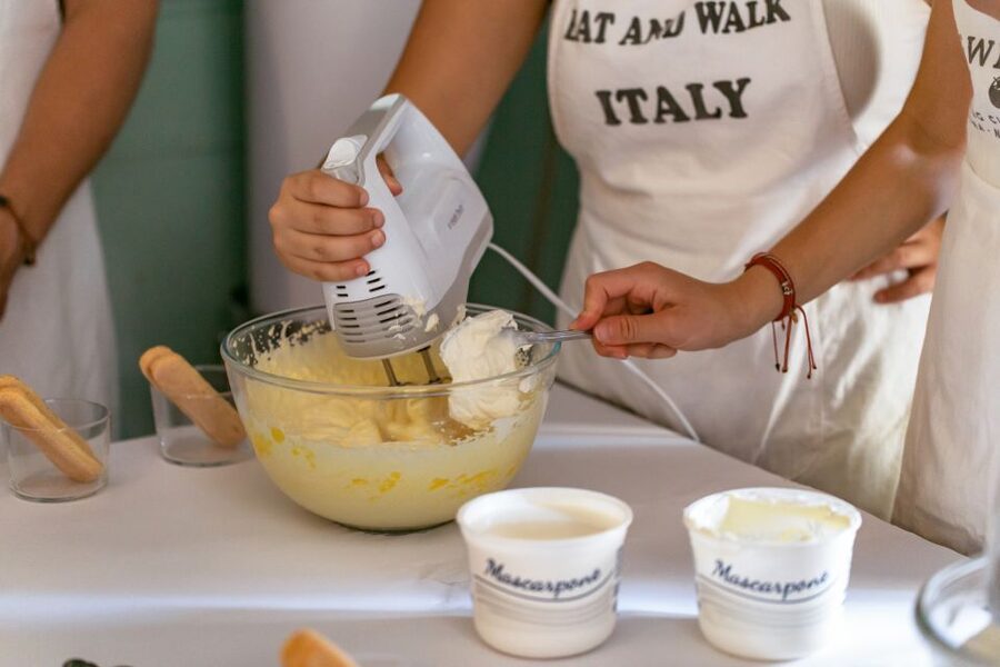 Fettuccine & Tiramisù: Cooking Class with Wine & Limoncello - Starting with tiramisu