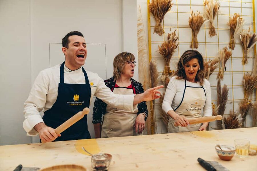 Florence: Art of Pasta Cooking Workshop with Food and Wine - Three pasta dishes become your dinner