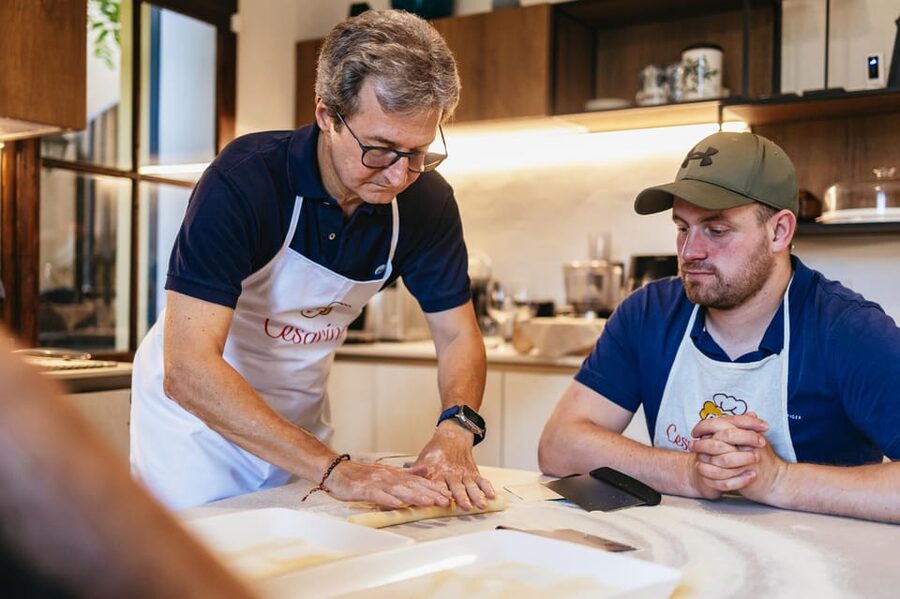 Florence: Pasta and Tiramisu Cooking Class with Local Host - Sitting down to eat what you made