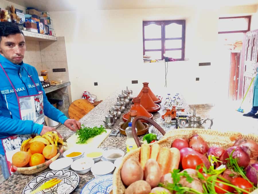 From Marrakech: High Atlas Berber Cooking Class - Mint tea and lunch above the valley
