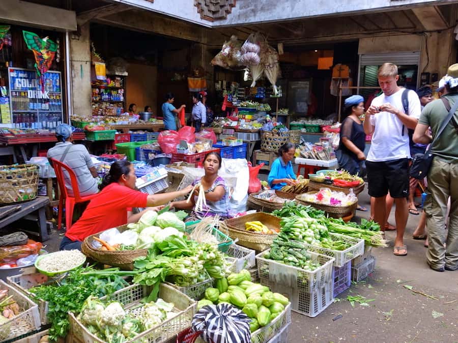 From Ubud: Authentic Cooking Class in a Local Village - The morning begins at a local market