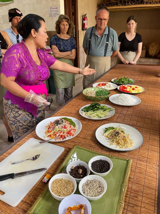 From Ubud: Authentic Cooking Class in a Local Village - Rice fields and the staple behind the meal