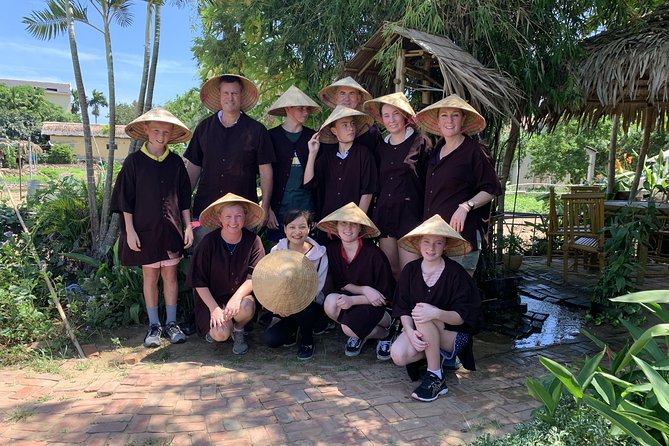 Full Experience Tour: Cooking Class & Basket Boat at Eco-Village - Making rice paper before sitting down to cook