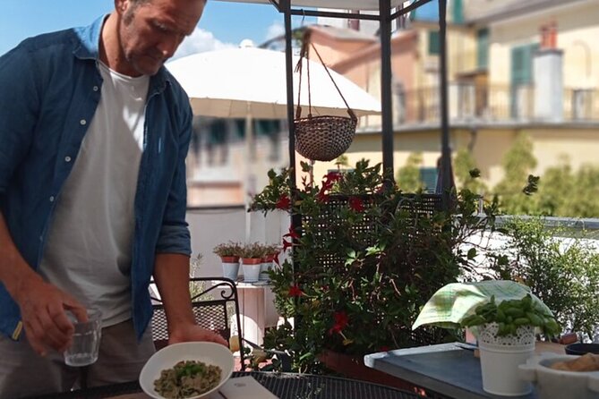 Genoa: Hands-On Home cooking Class Pasta Pesto and more with wine - Why the mortar and pestle matter