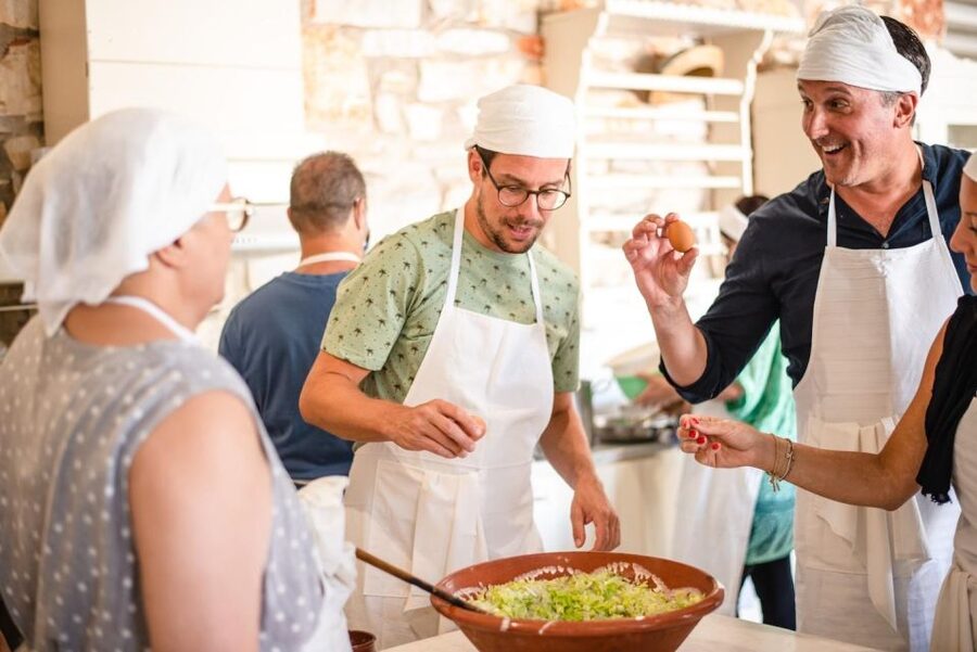 Greek Cooking Class with a Local Chef, Wine, & Meal in Drios - A family kitchen in the village of Drios