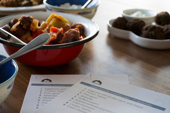 Greek Meze Cooking class and dinner with an Acropolis view - Dietary needs and group fit