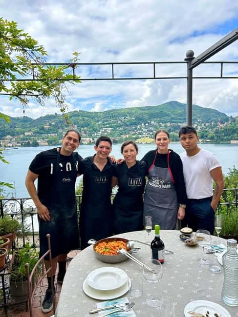 Handmade Pasta & Tiramisu Cooking Class + Stunning Lake View - Making fresh pasta from scratch