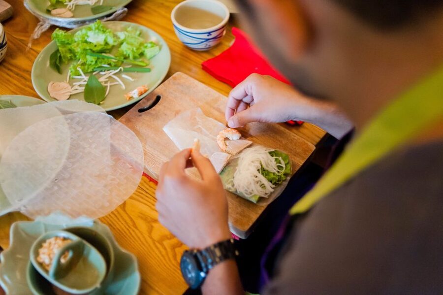 Hands-On Vietnamese Cooking Lesson in Small Group - Cooking your own spring rolls, salads, and pho